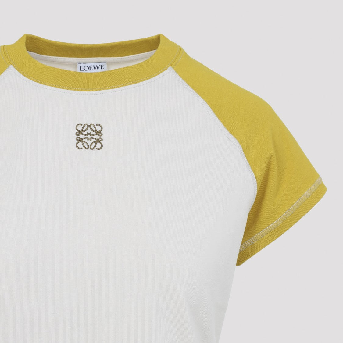 Loewe Small Fit Yellow Cotton T-Shirt