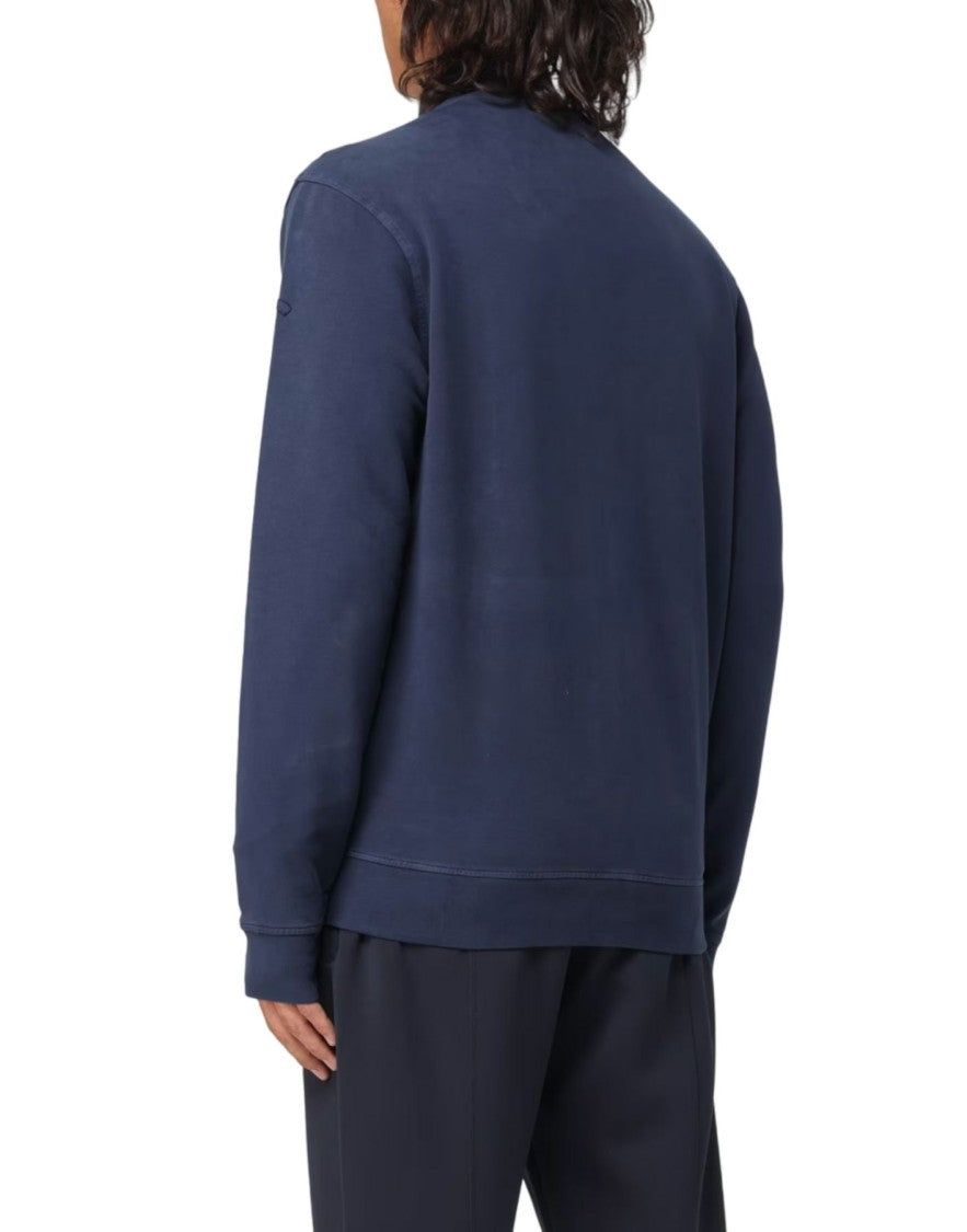 Paul & Shark Navy Blue Zip-Up Paul & Shark Bomber Sweatshirt
