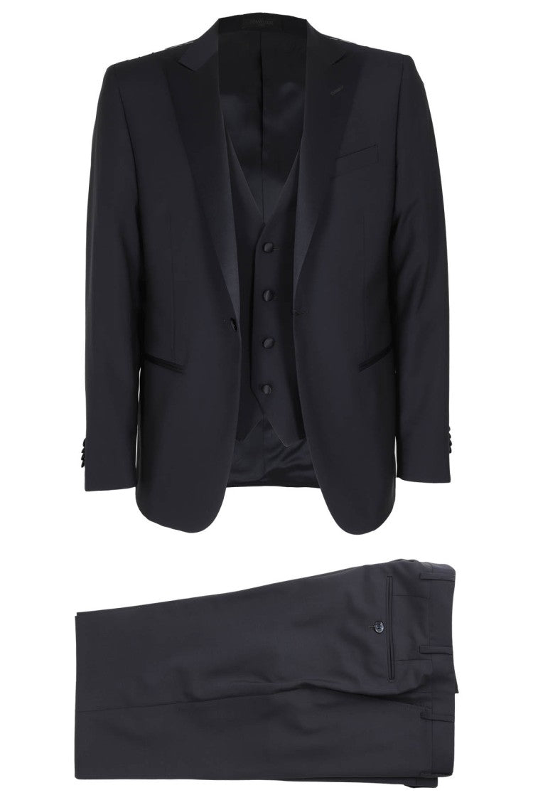 Corneliani Single-Breasted Suit With V-Neck Vest