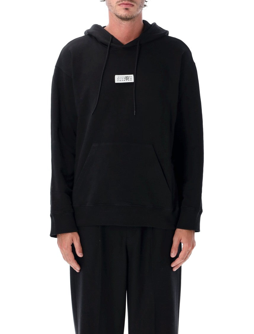 Mm6 By Maison Margiela Relaxed Fleece Kangaroo Pocket Hoodie
