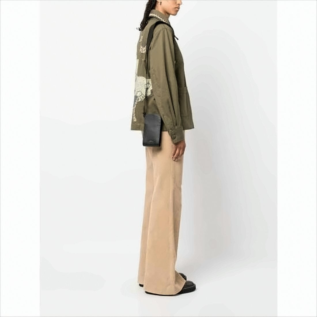 A.P.C. Rectangular Cowhide Leather Crossbody Bag