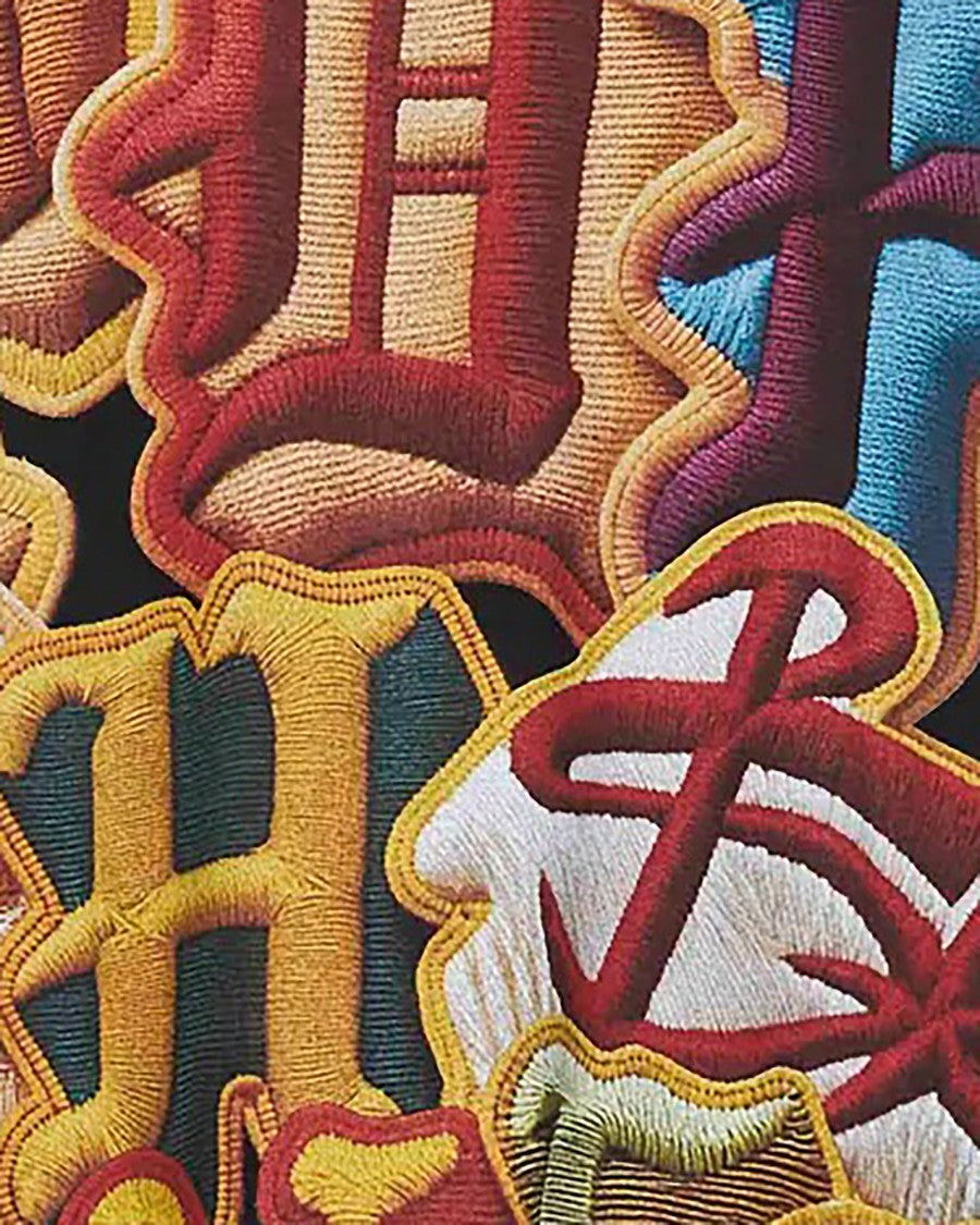 Pdf Black T-Shirt With Multicolor Print