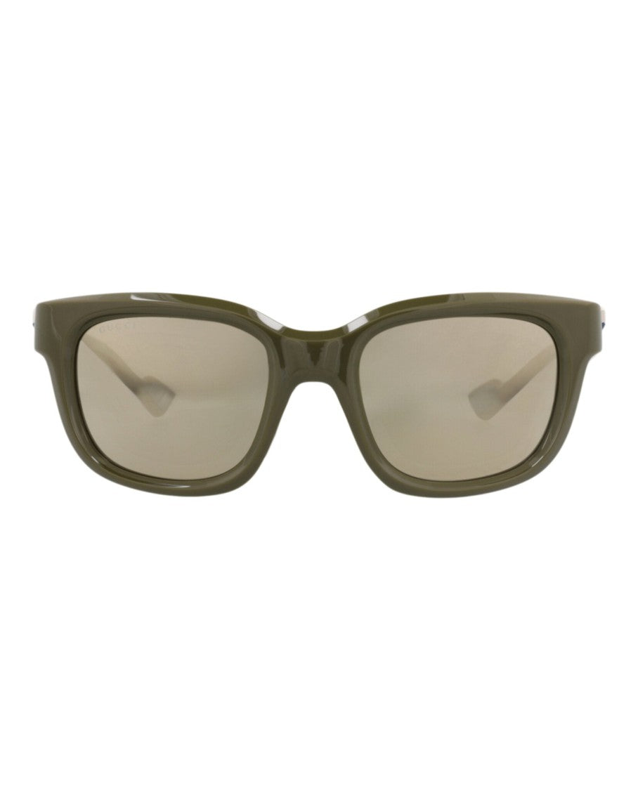 Gucci Square-Frame Injection Sunglasses