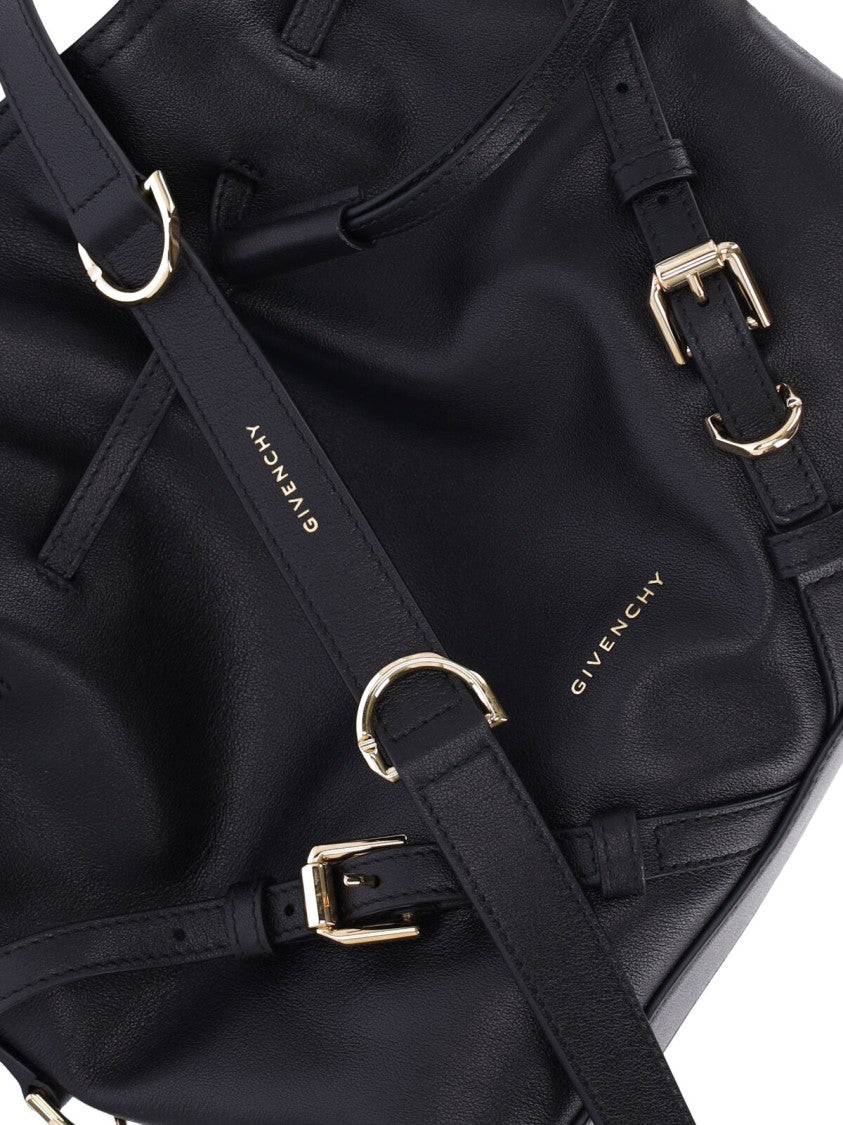 Givenchy Black Voyou Bucket Calfskin Bucket Bag