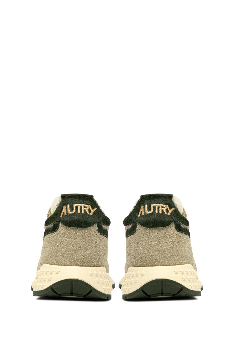 Autry Reelwind Suede Nylon Green Sneakers