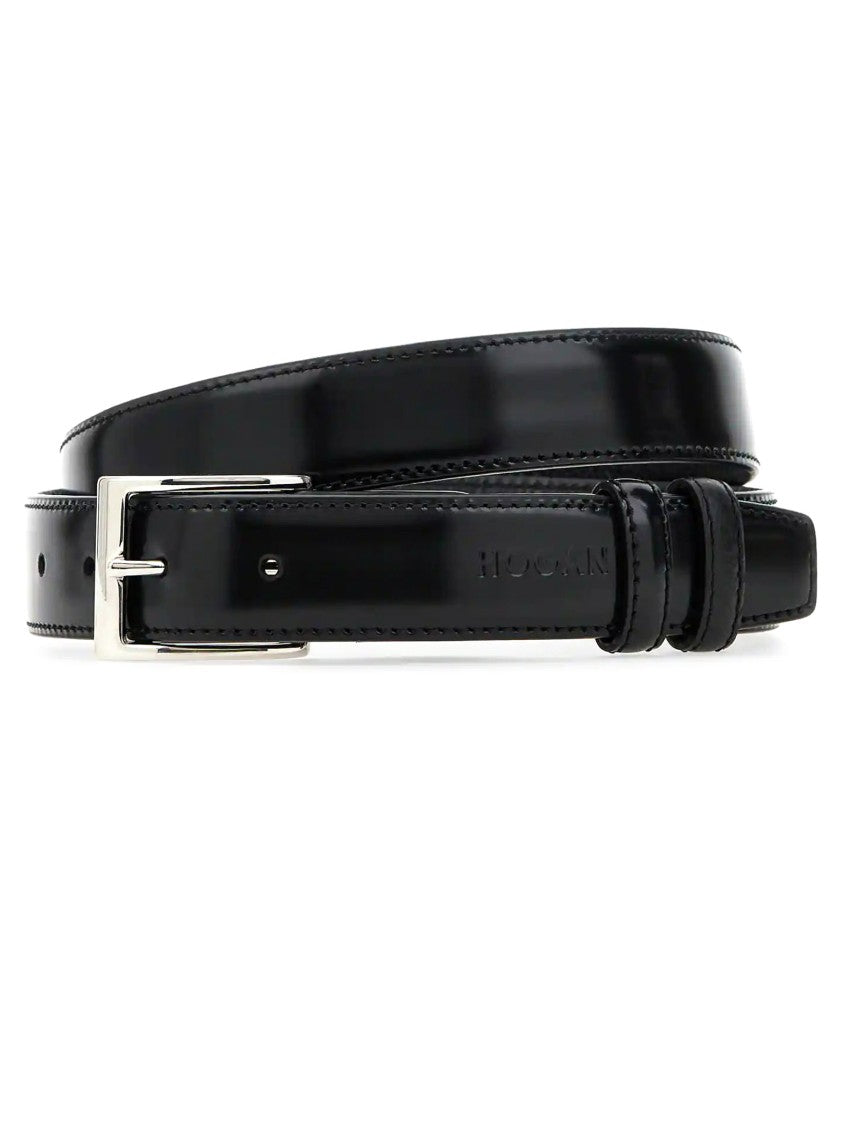 Hogan Polished Black Belt