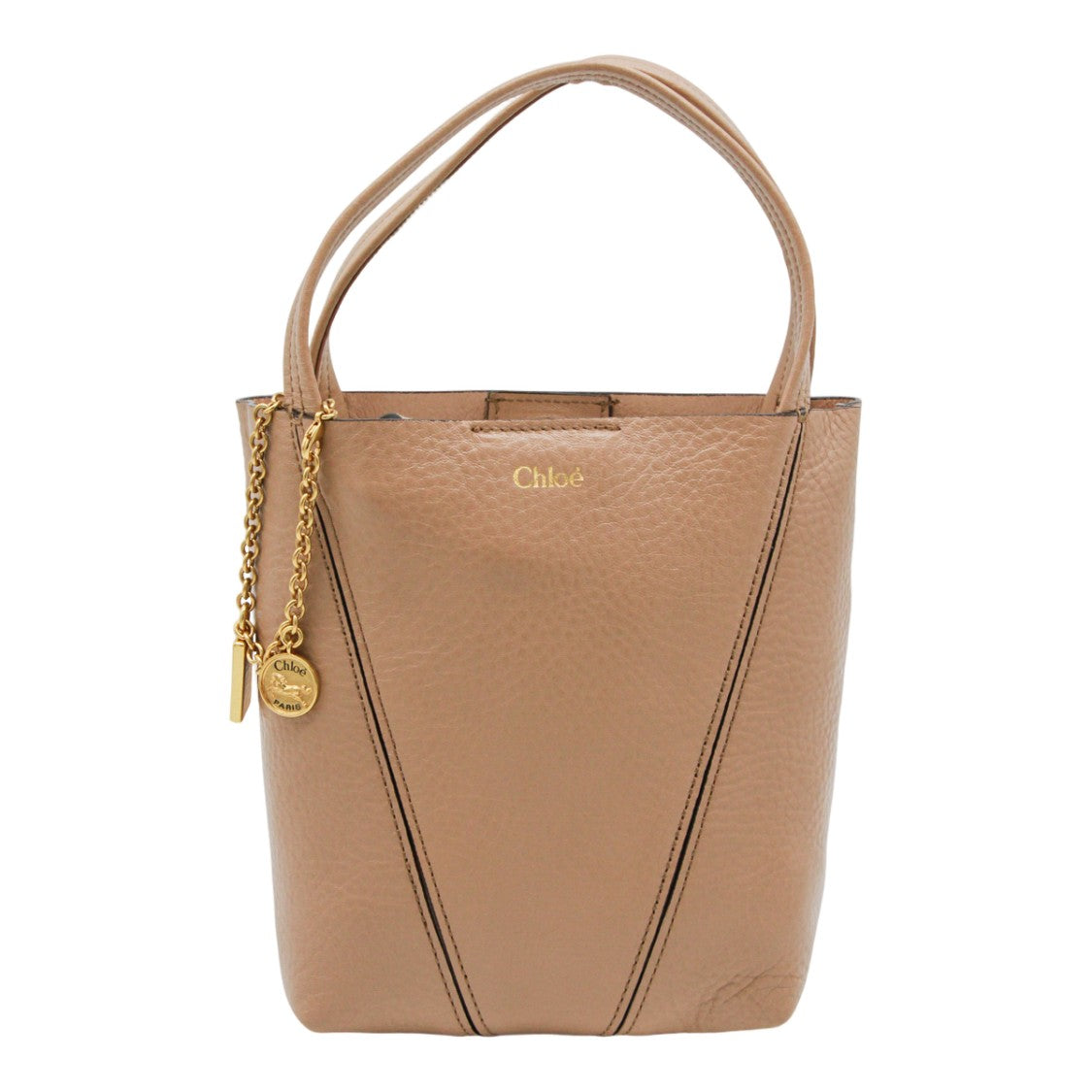 Chloé Structured Tote Bag With Gold-Tone Accents
