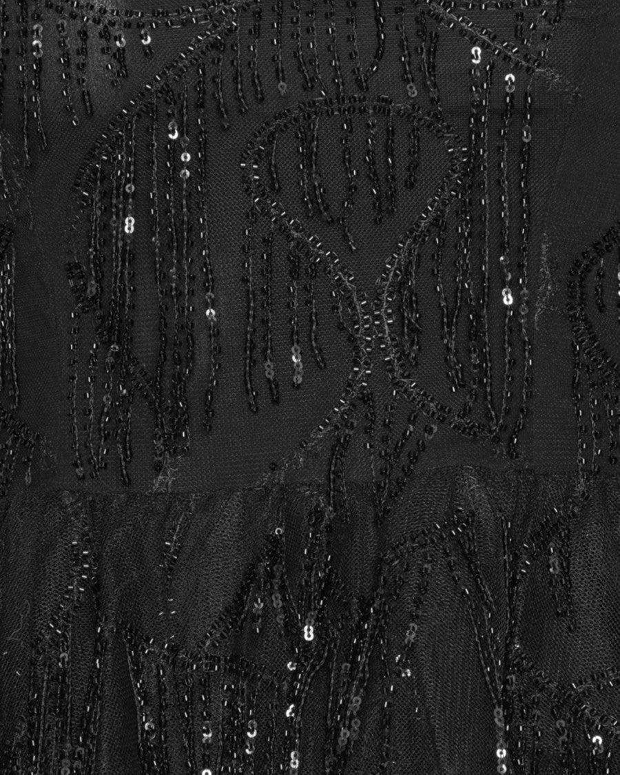 Rotate Black Sequin Top