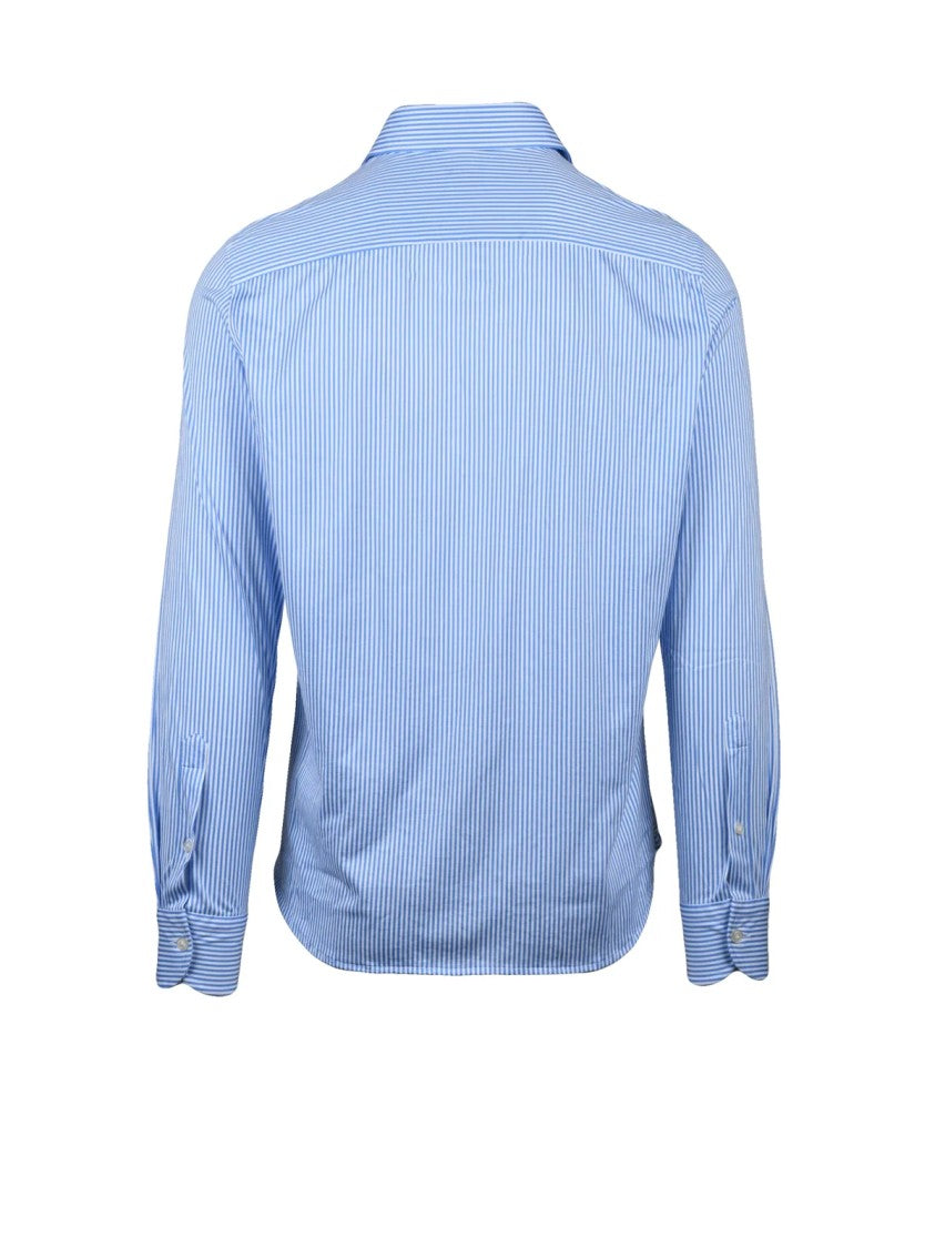Sonrisa Fior Di Cotone Fior Di Cotone Cotton Shirt With Striped Pattern