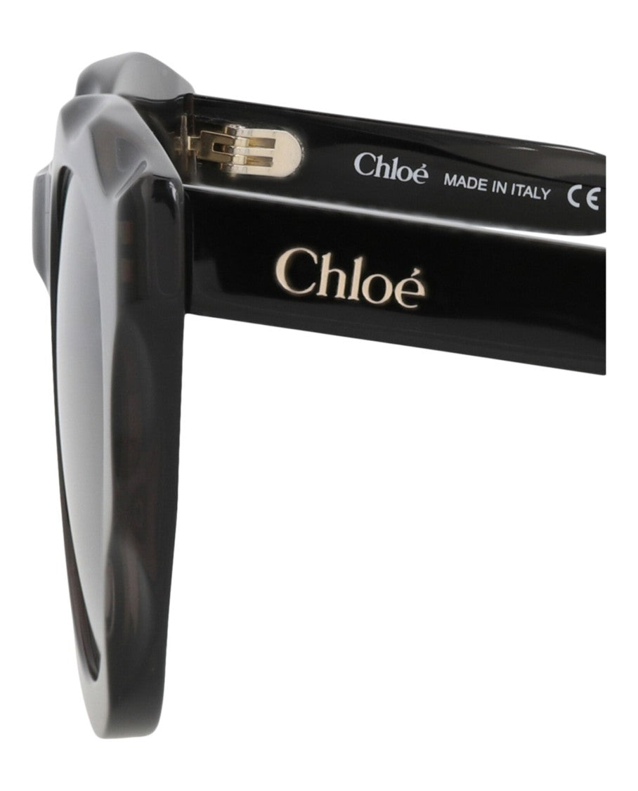 Chloé Round-Frame Recycled Acetate Sunglasses