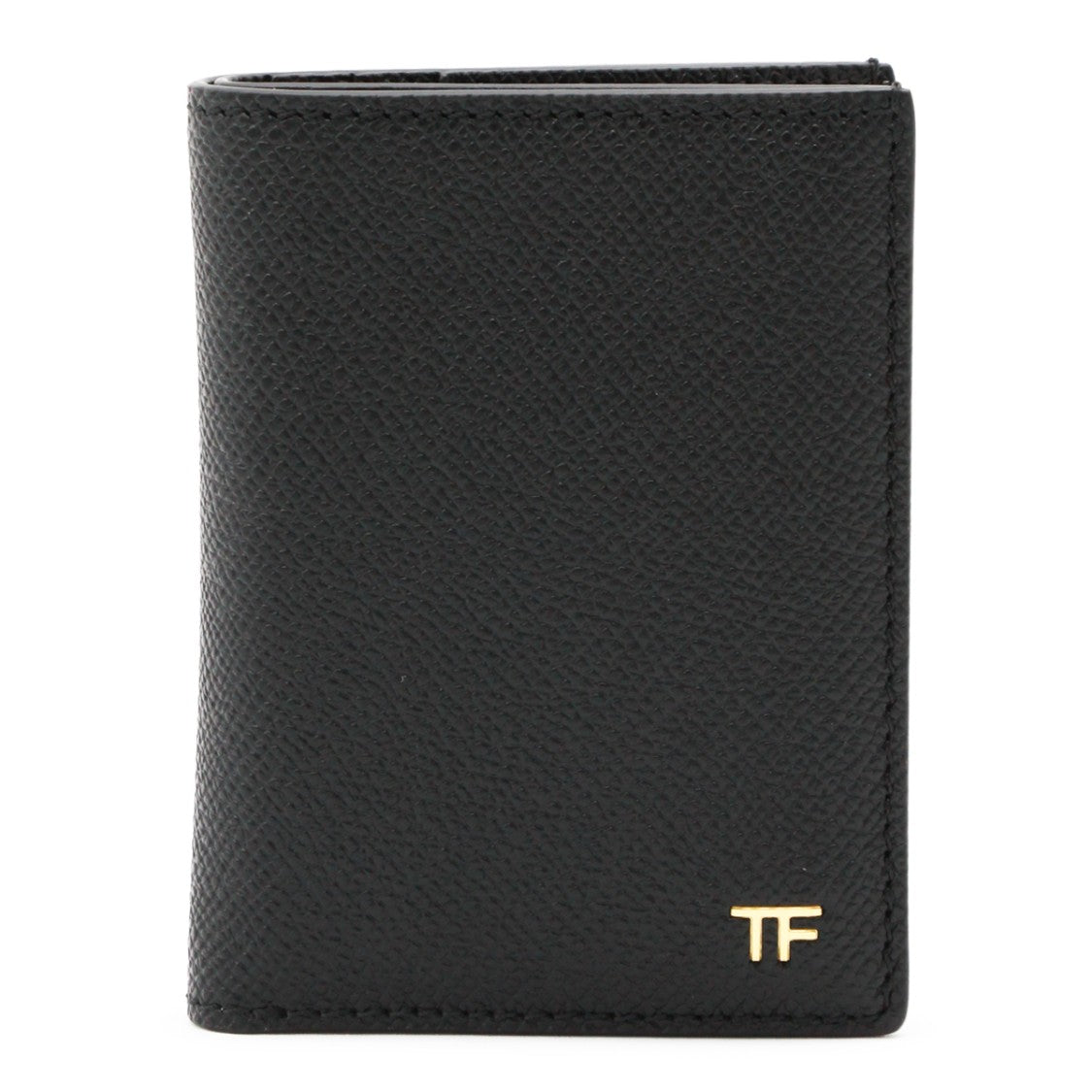 Tom Ford Textured Black Leather Vertical Card Holder