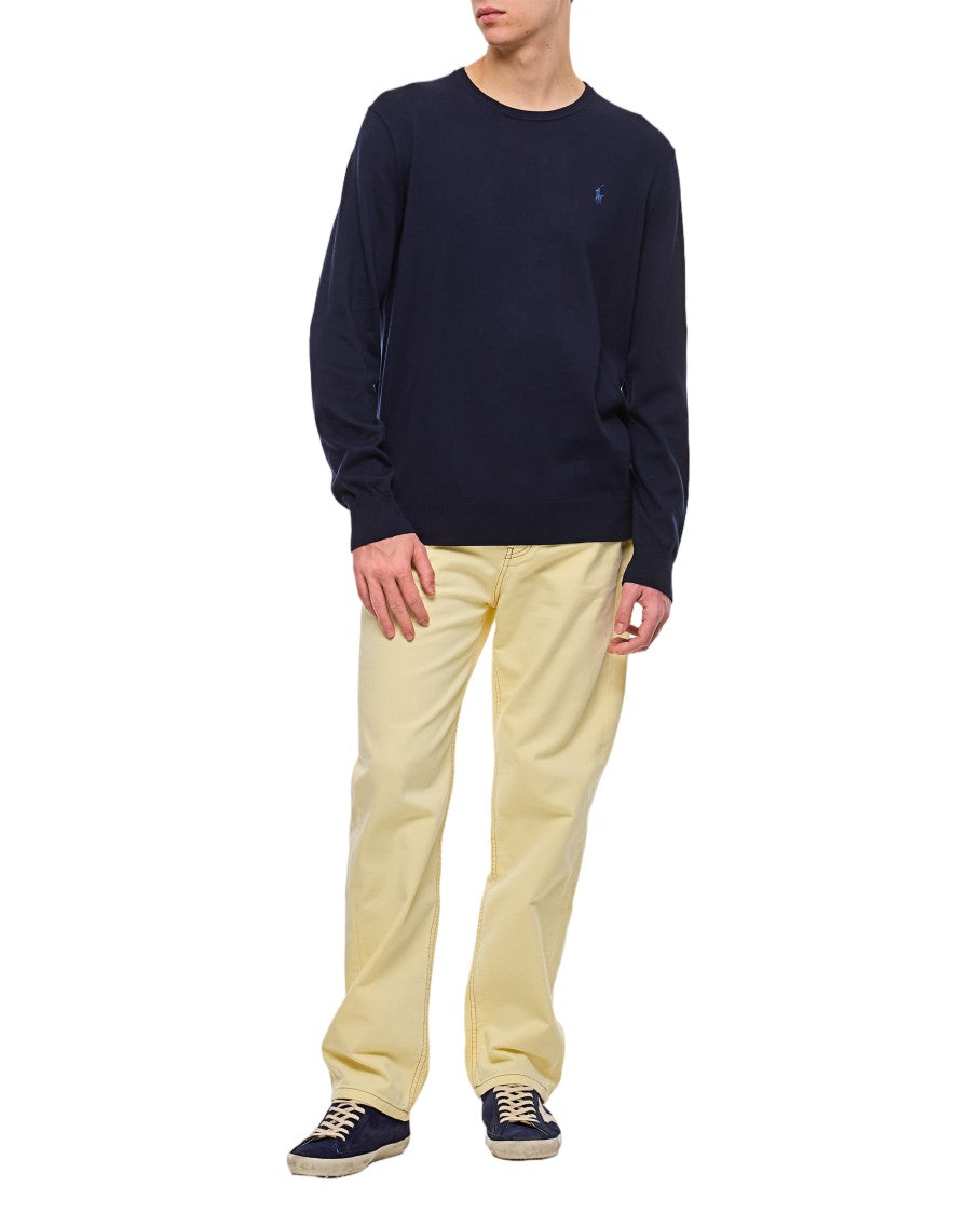 Polo Ralph Lauren Crewneck Sweater With Subtle Chest Logo Detail