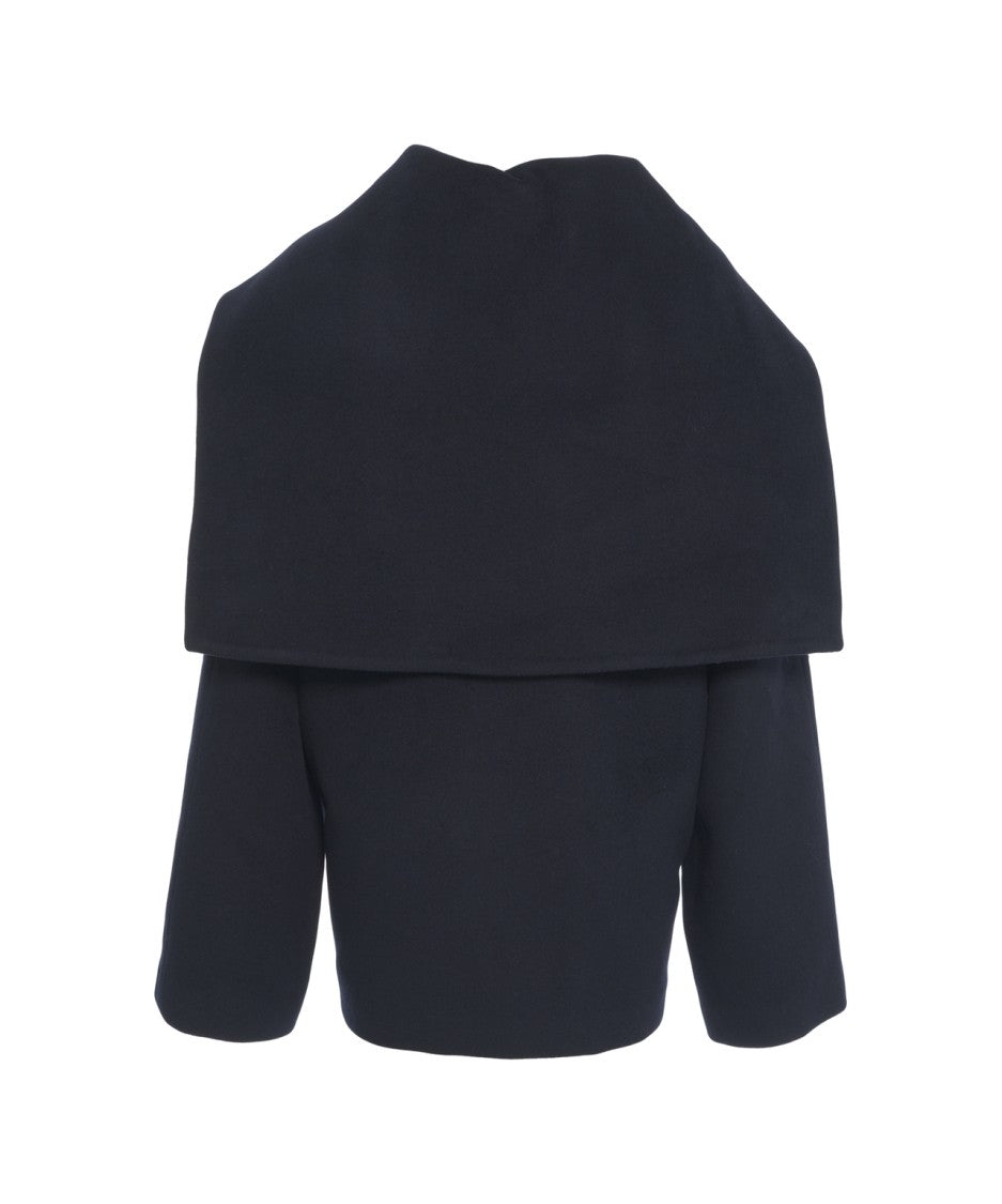 Viktoria Chan Cappotto 'Portia' With Dramatic Collar And Boxy Silhouette