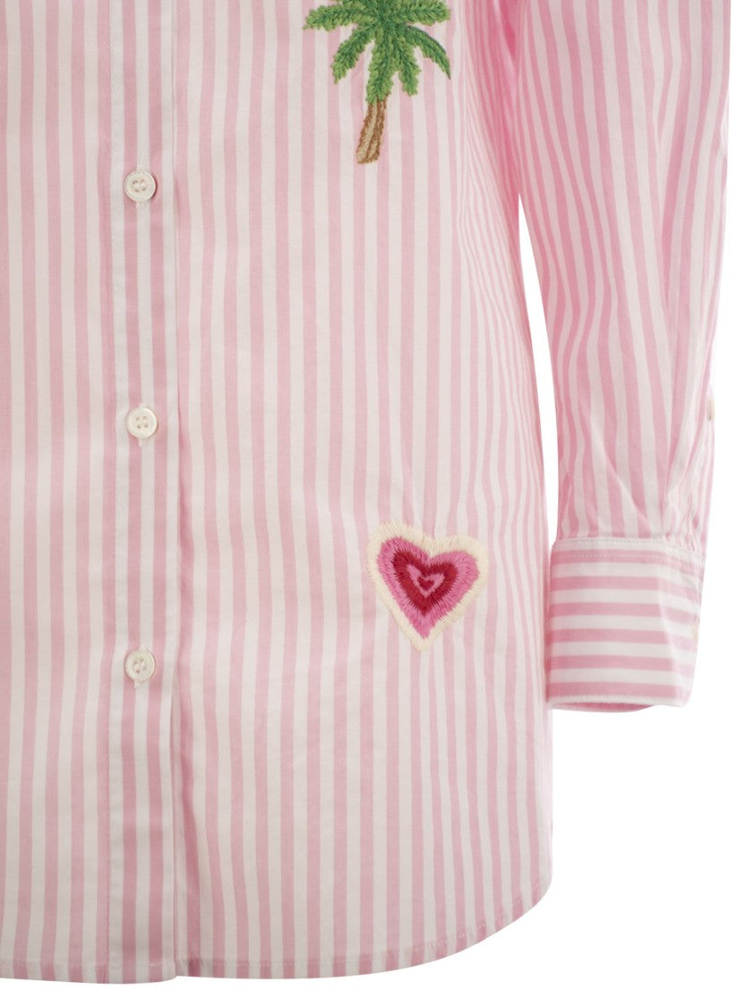 Mc2 Saint Barth Brigitte - Shirt With Striped Pattern
