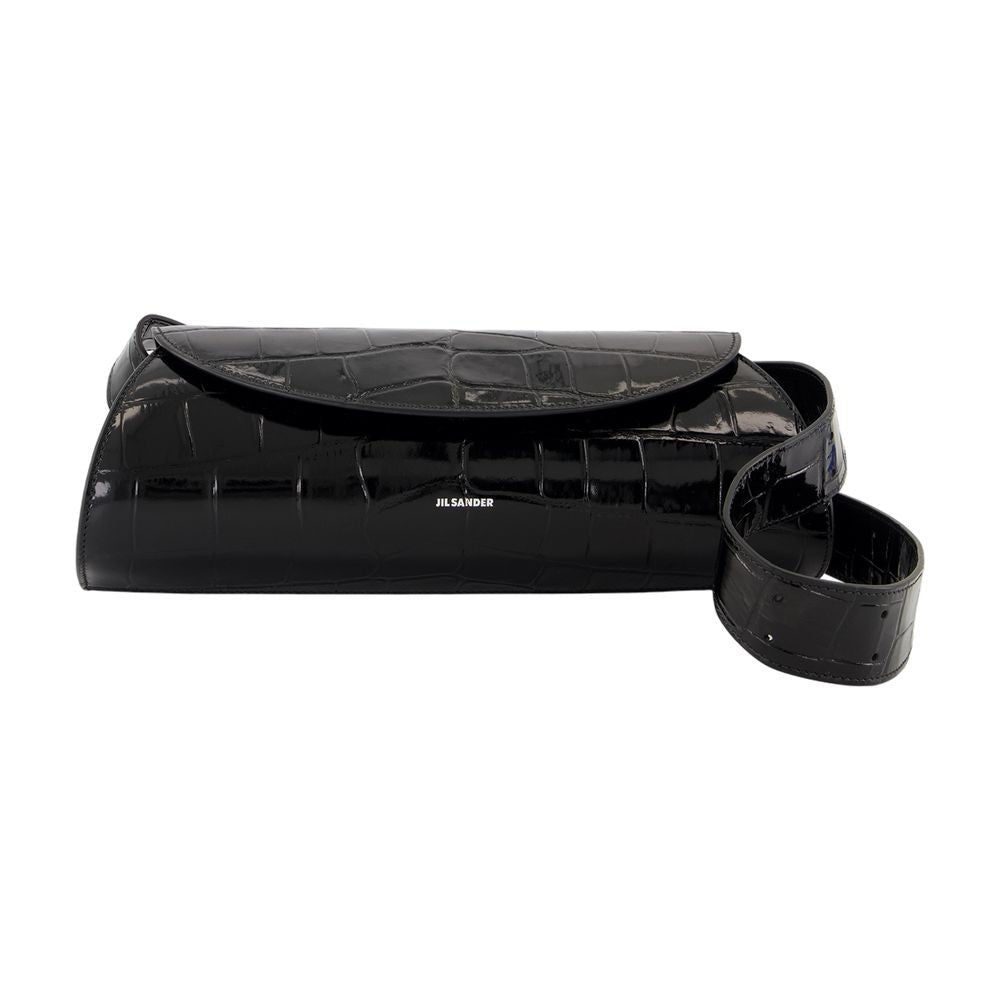 Jil Sander Cannolo Small Purse - Leather - Black