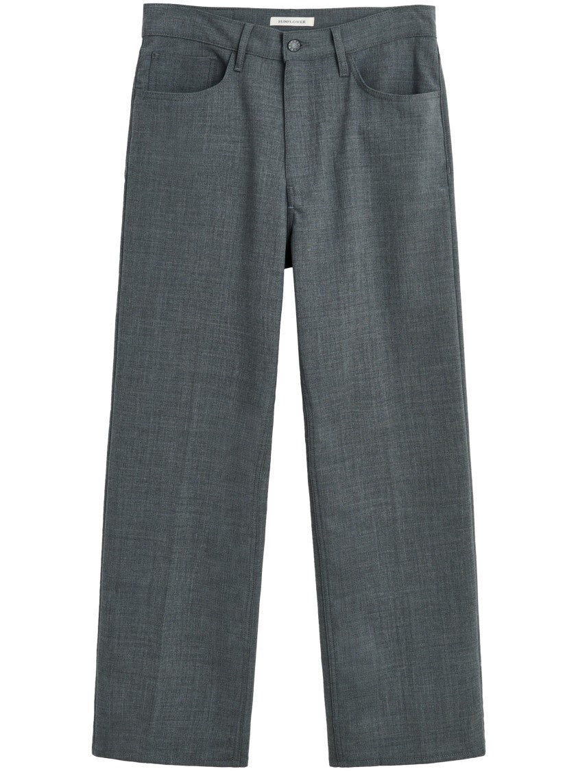 Sunflower Relaxed Boot Wool Textured Bootcut Flared Pants
