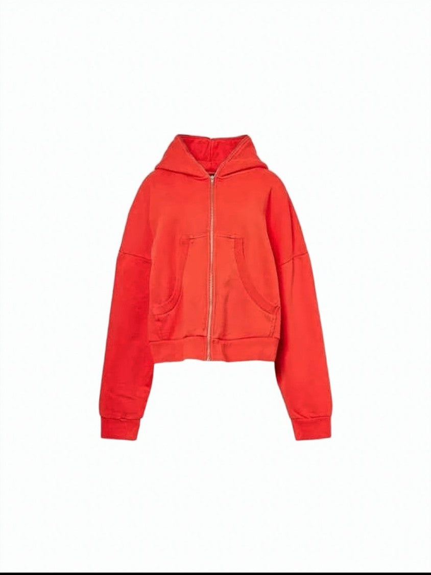 Lemaire Cropped Zip-Up Jacket With Hood
