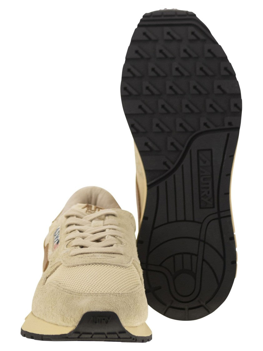 Autry Reelwind - Suede And Technical Textile Trainer