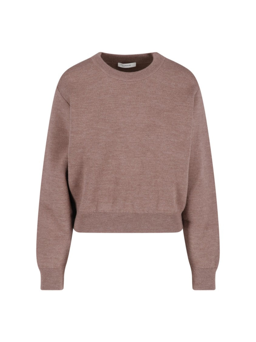 Lemaire Brown Dropped-Shoulder Ribbed Wool Sweater