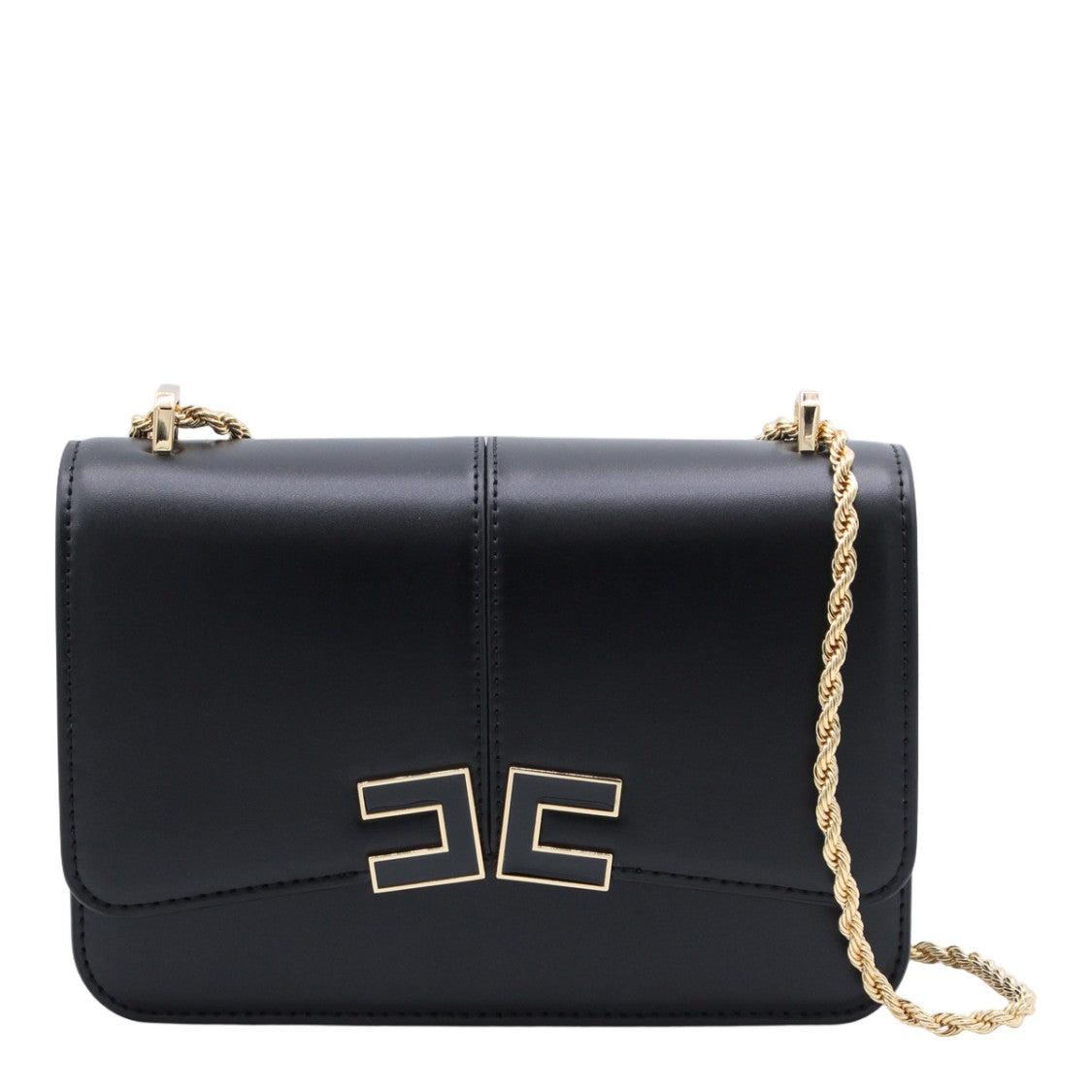 Elisabetta Franchi Structured Black Bag With Minimalist Design