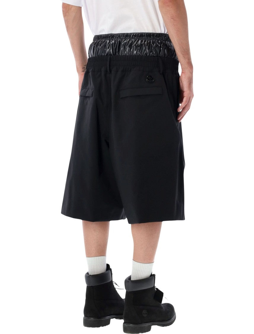 Moncler X Asap Rocky Technical Nylon Shorts With Layered Waistband