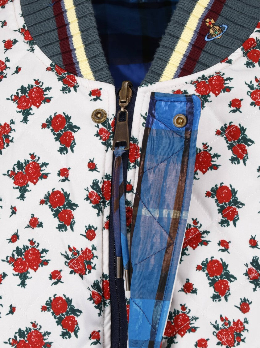 Vivienne Westwood Multicolor Bernardo Reversible Bomber Jacket