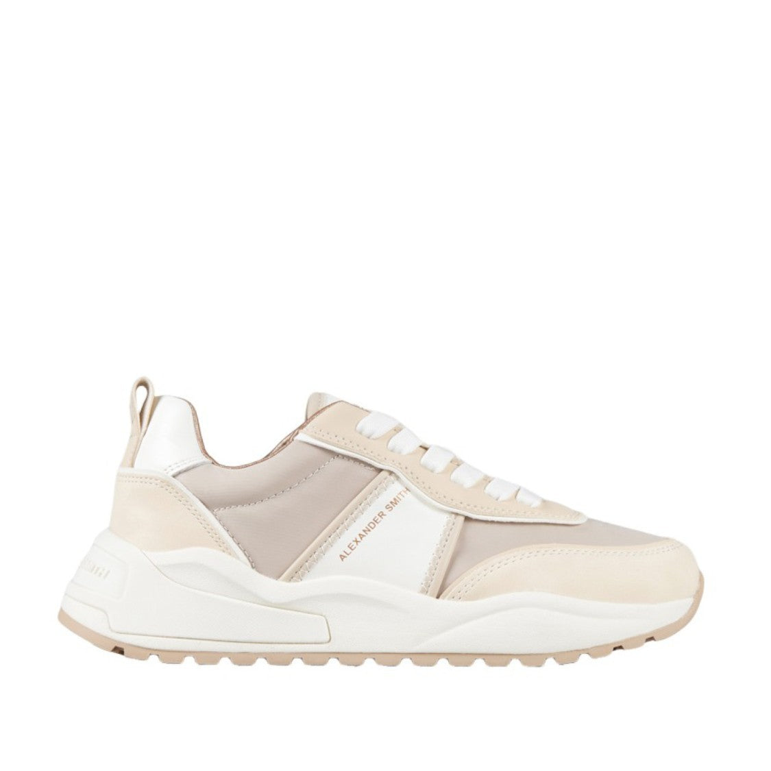 Alexander Smith Ecodover Sneakers In Cream Nubuck