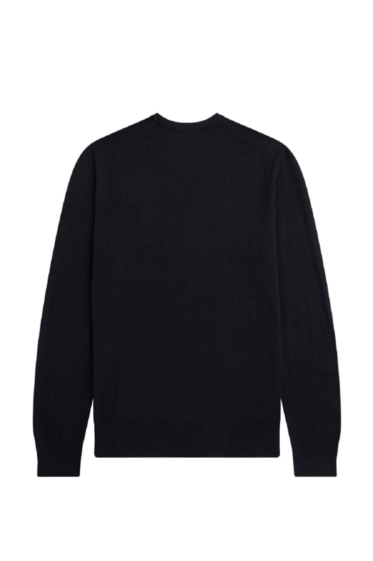 Fred Perry Regular Fit Crewneck Sweater Wool-Cotton Blend