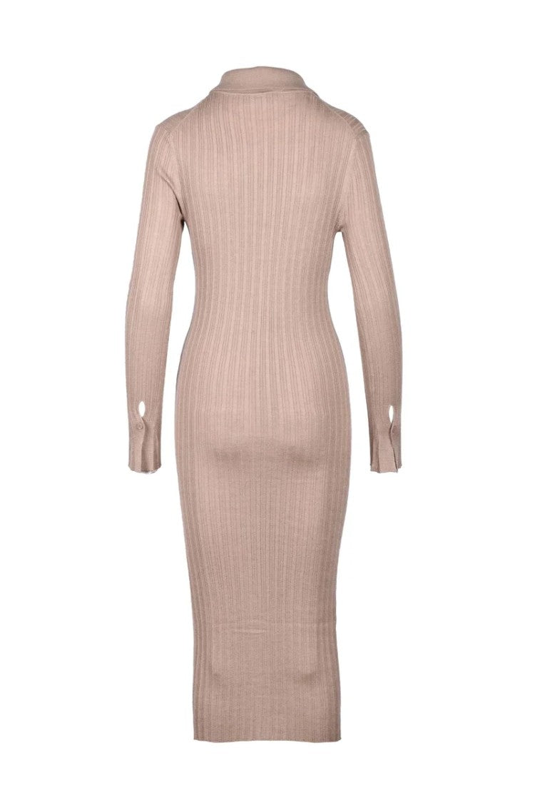 Wild Cashmere Chemise Dress Silk Cashmere - Taupe
