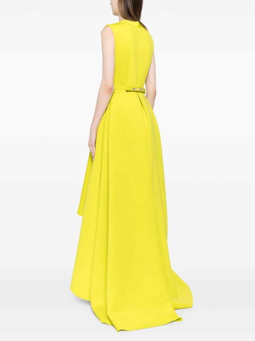 Saiid Kobeisy Neoprene Dress With High-Low Skirt