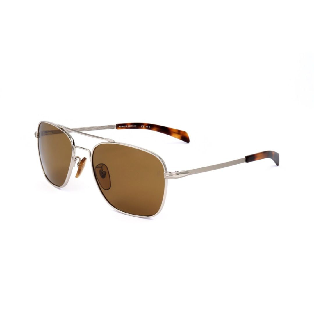 David Beckham Db 7019/S Tortoiseshell-Tipped Metal Frame Sunglasses