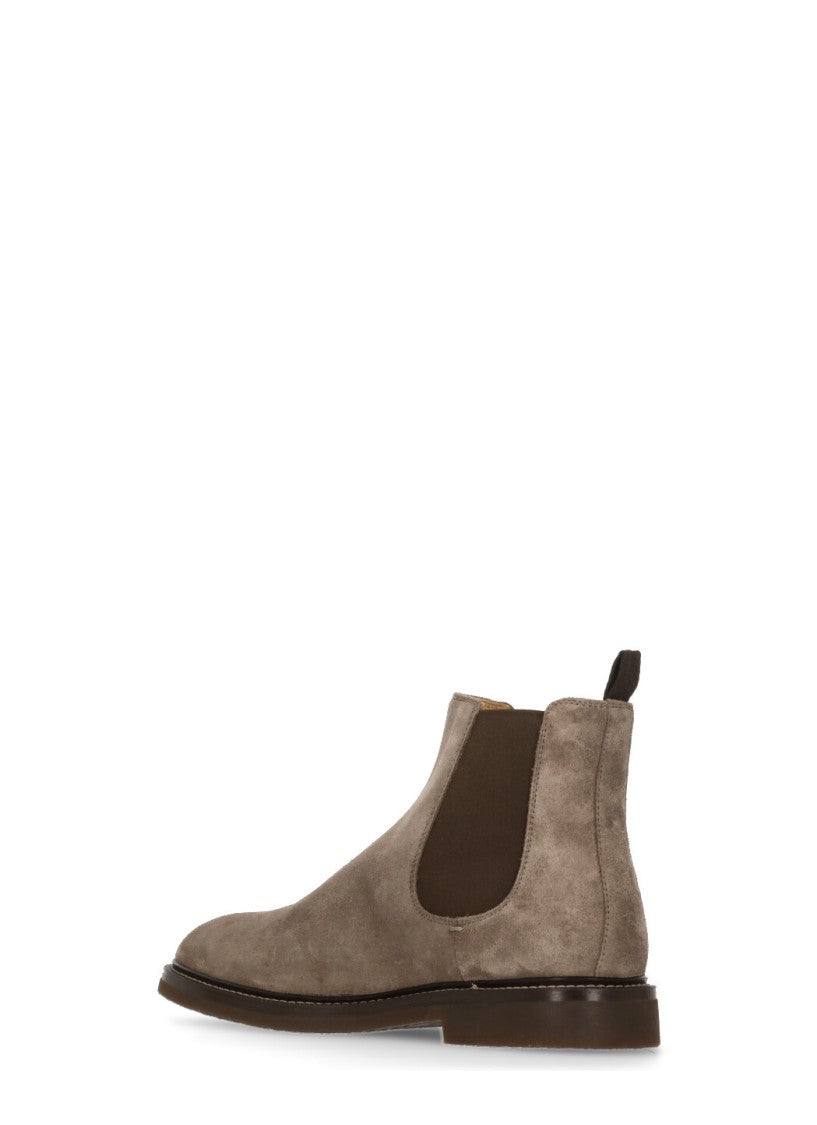 Brunello Cucinelli Chelsea Suede Leather Boots
