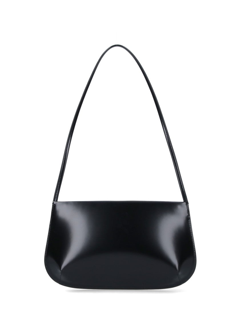Fane Black Patent Leather Bra Shoulder Bag