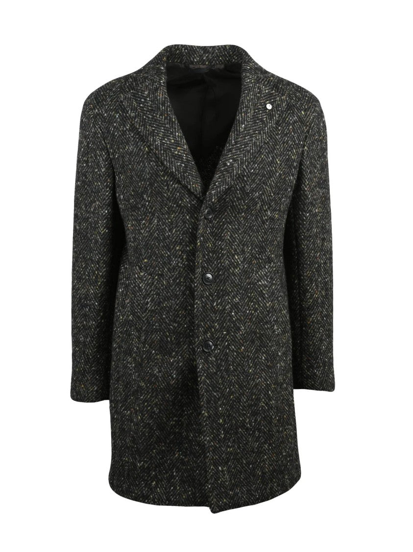 L.B.M. 1911 Multicolor Wool Coat
