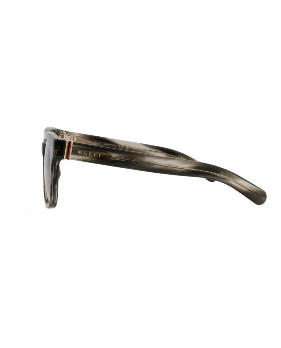 Gucci Square-Frame Recycled Acetate Sunglasses With Saddle Nose Bridge