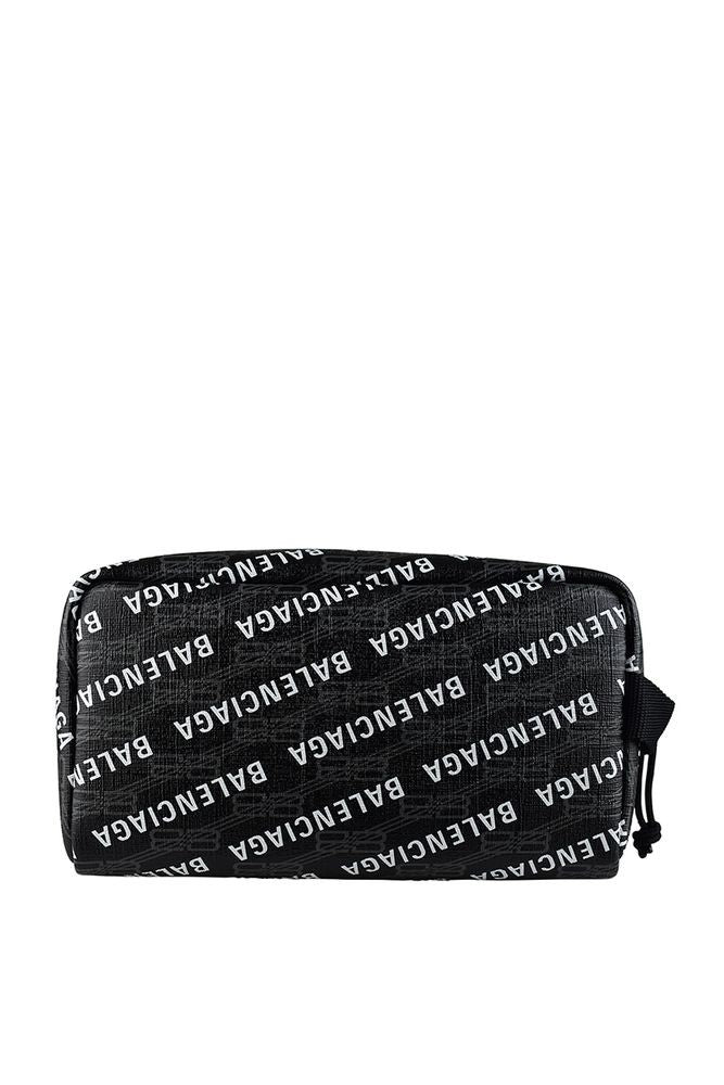 Balenciaga Black Canvas Toiletry Bag
