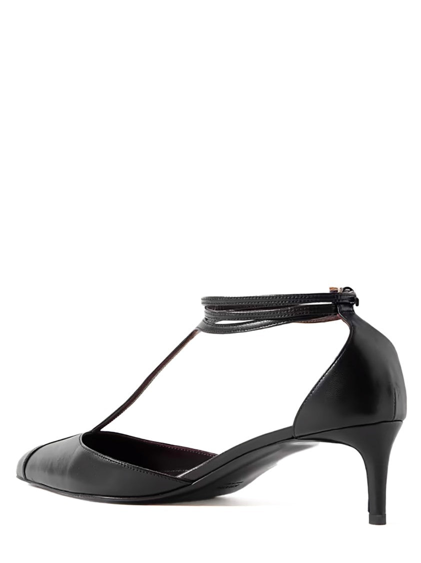 Khaite Black Enamelled Goat Skin Mia Pumps