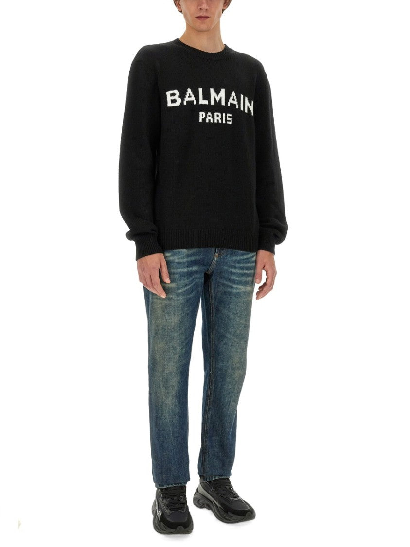 Balmain Regular Fit Black Jersey