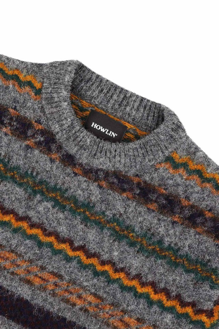 Howlin Shetland Wool Nordic Design Crewneck Sweater