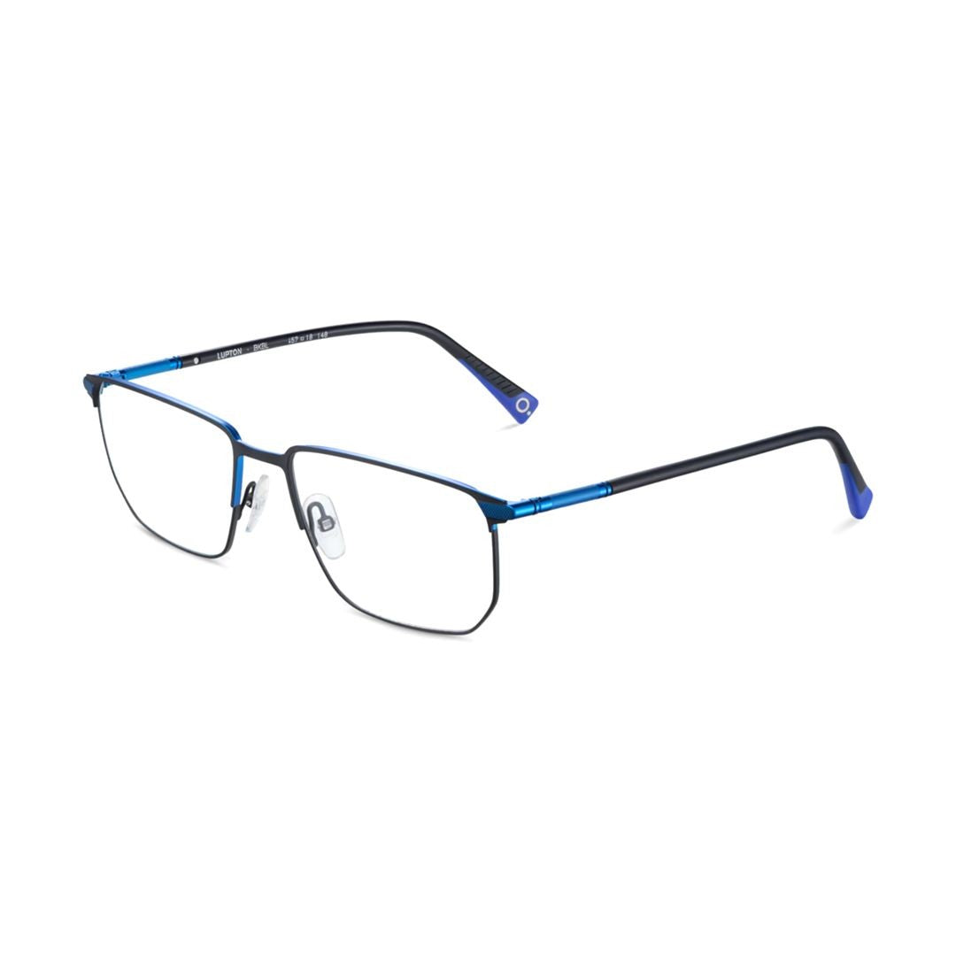 Etnia Barcelona Lupton Metal Frame Rectangular Sunglasses With Blue Accents
