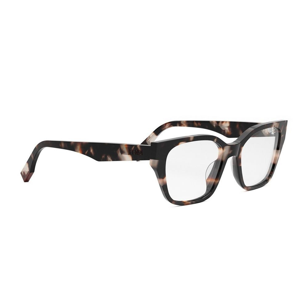 Fendi Way Oversized Geometric Acetate Frame Optical Glasses