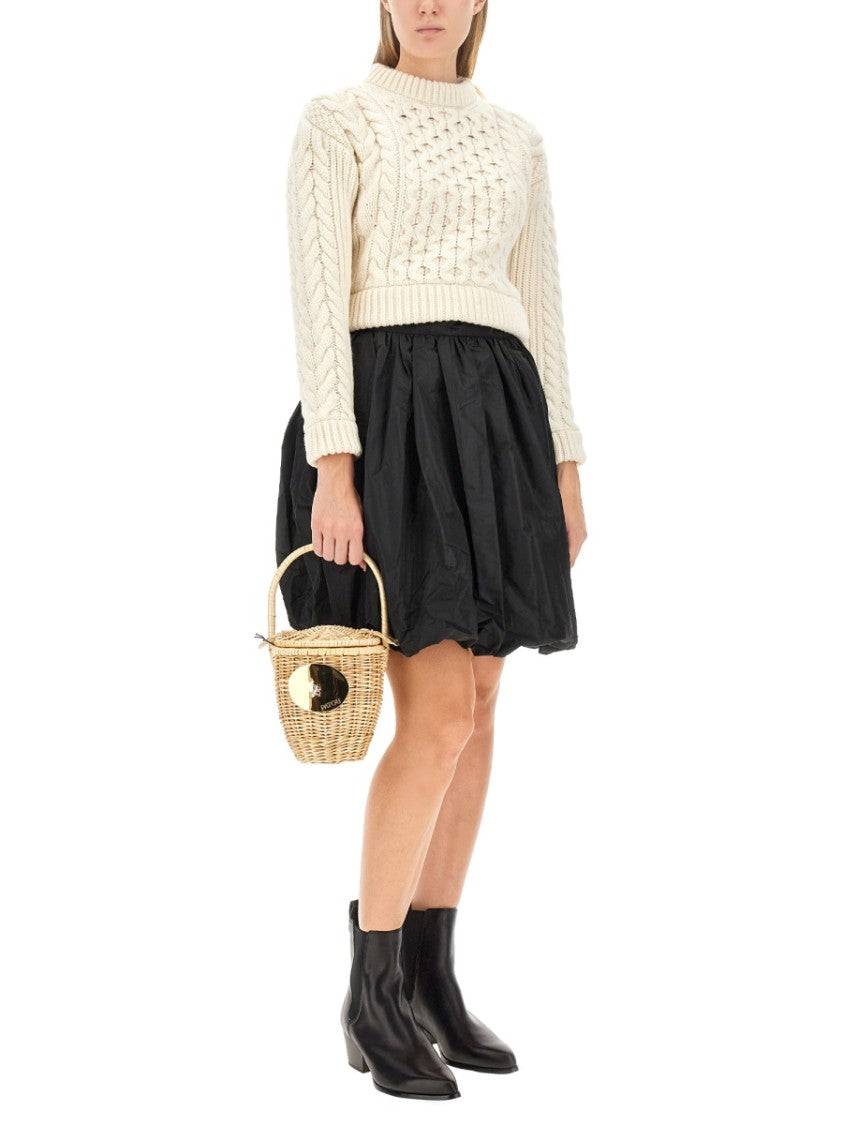 Patou Textured Cable Knit Sweater