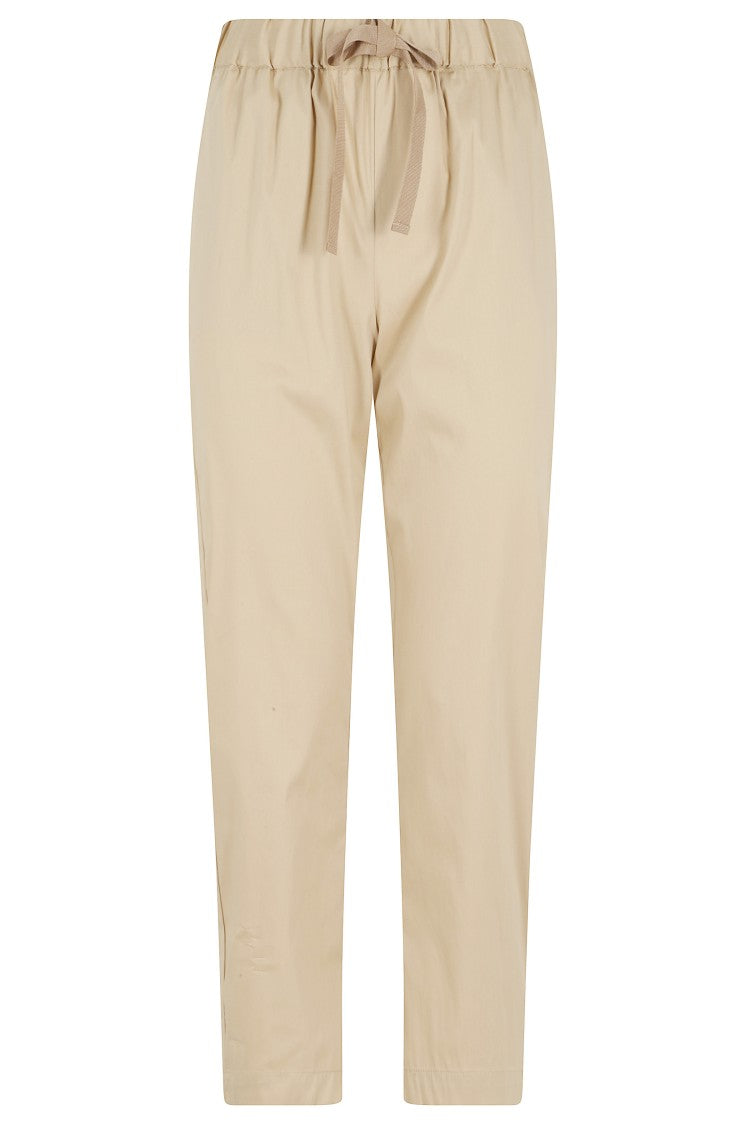Semi Couture Hemp Buddy Elastic-Waistband Drawstring Cotton-Blend Pants