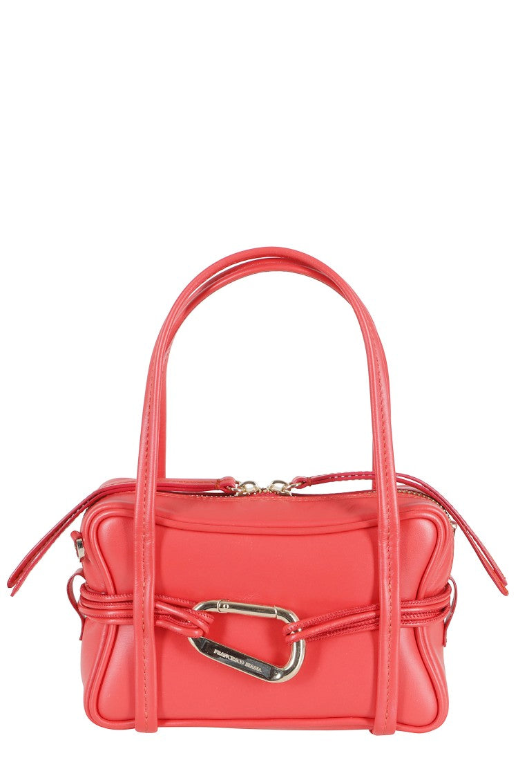 Biasia Red Edwige 4Ever Mini Snap-Hook Leather Handbag