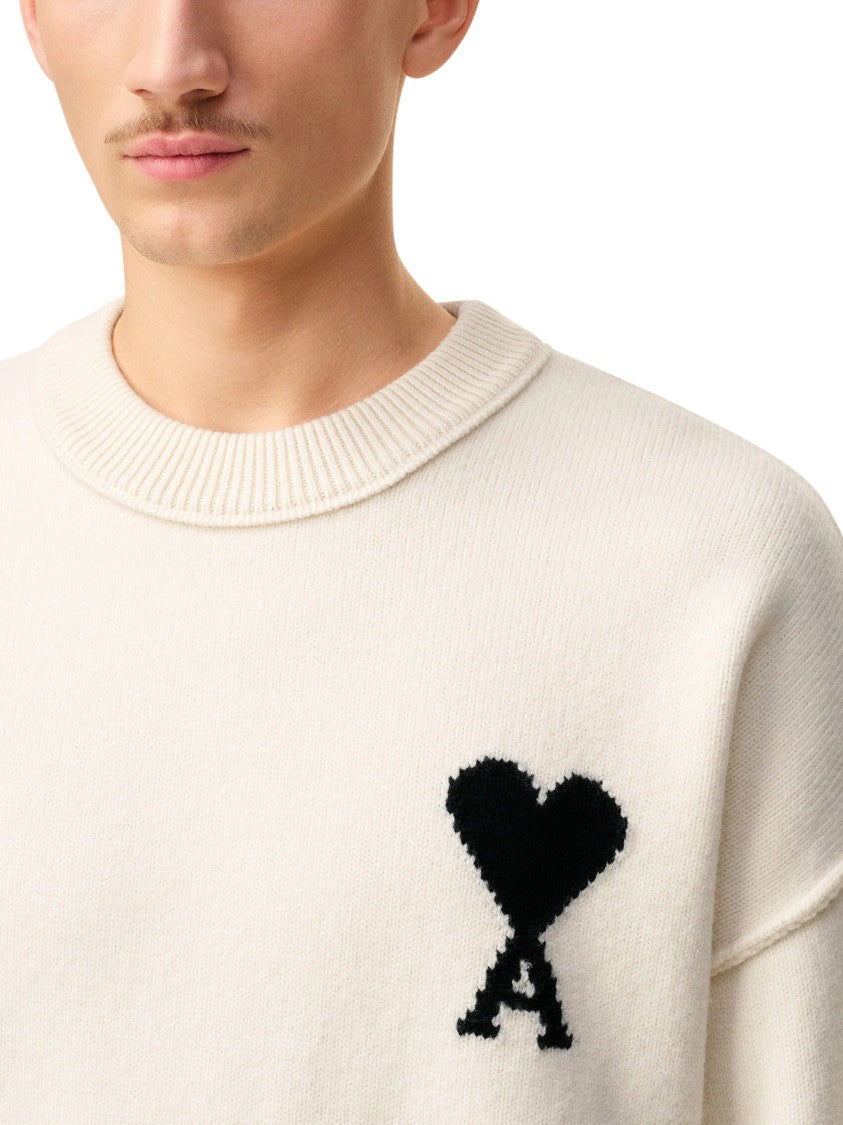 Ami Felted Wool Sweater