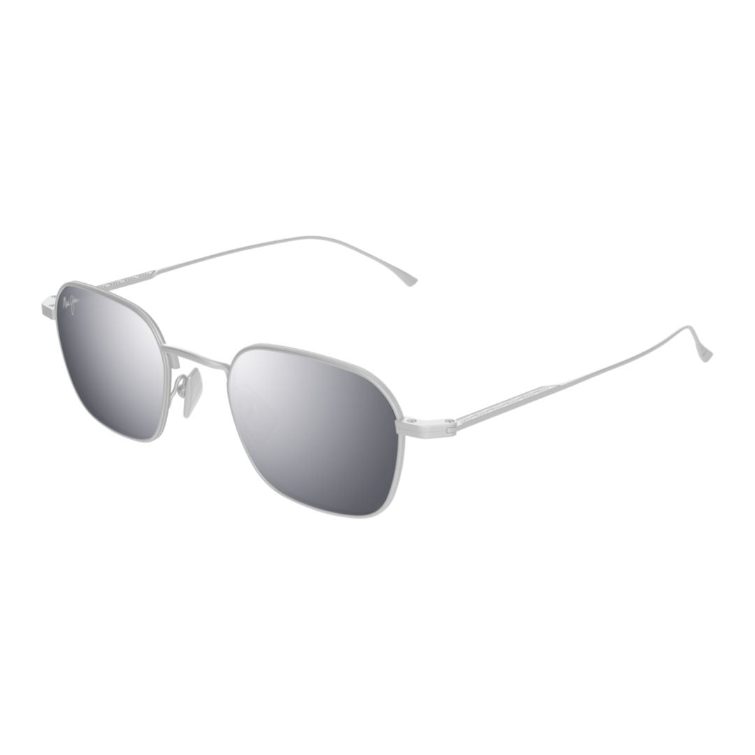Maui Jim Mekala Minimalist Rectangular Sunglasses With Reflective Lenses
