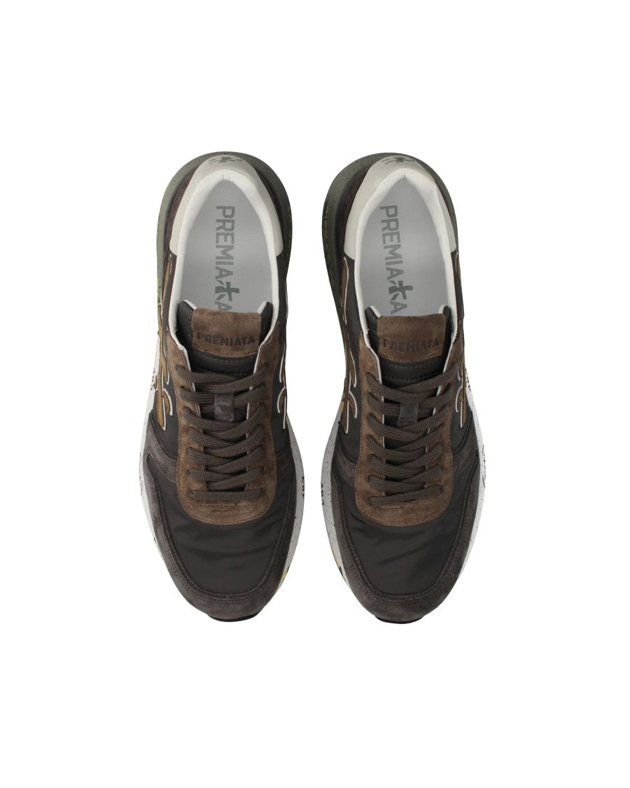 Premiata Brown Mick Leather Sneakers