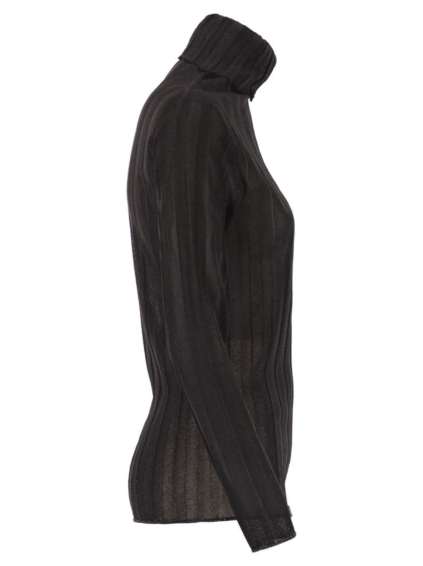 Fabiana Filippi Ribbed Turtleneck With Lurex
