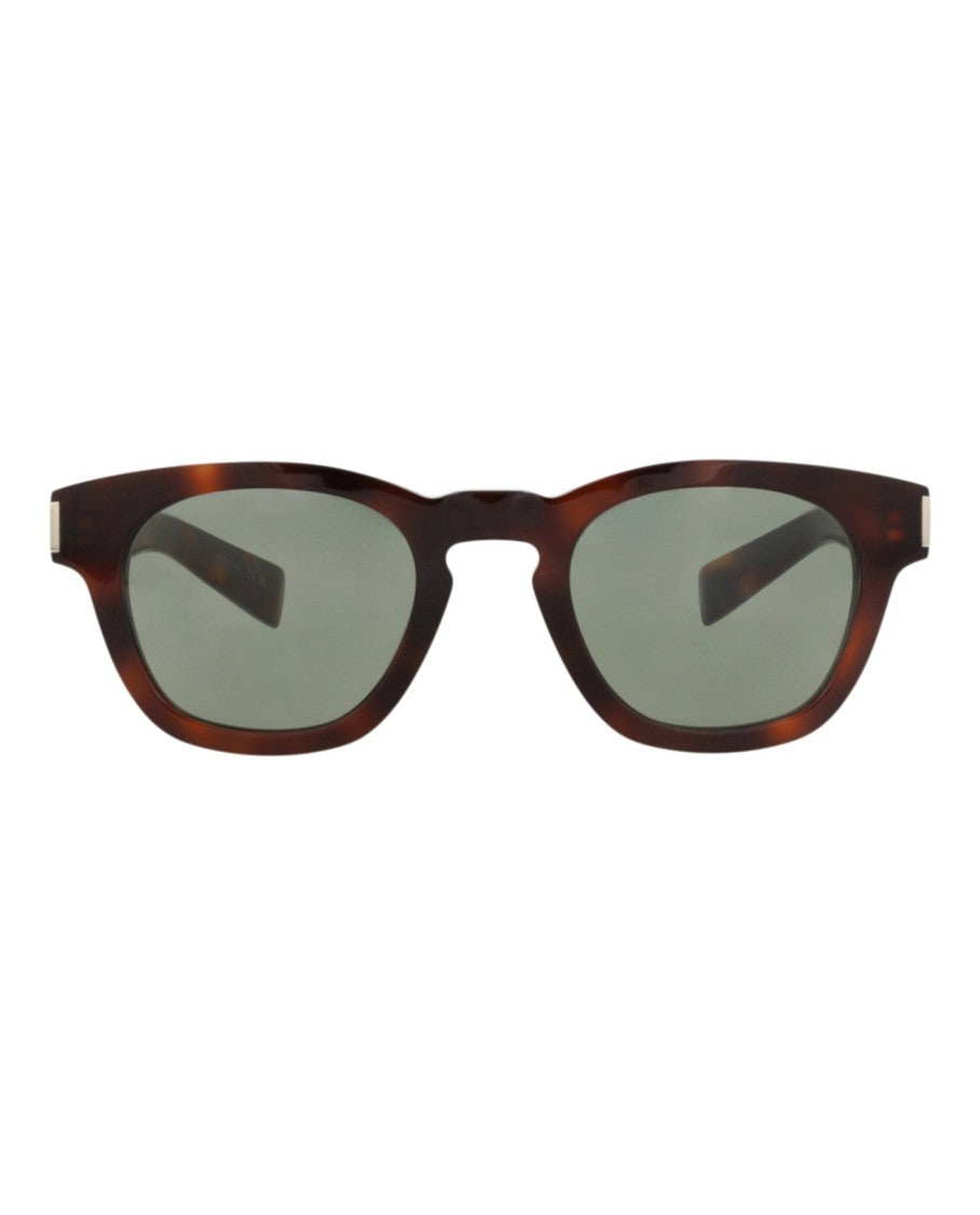 Saint Laurent Round-Frame Recycled Acetate Sunglasses