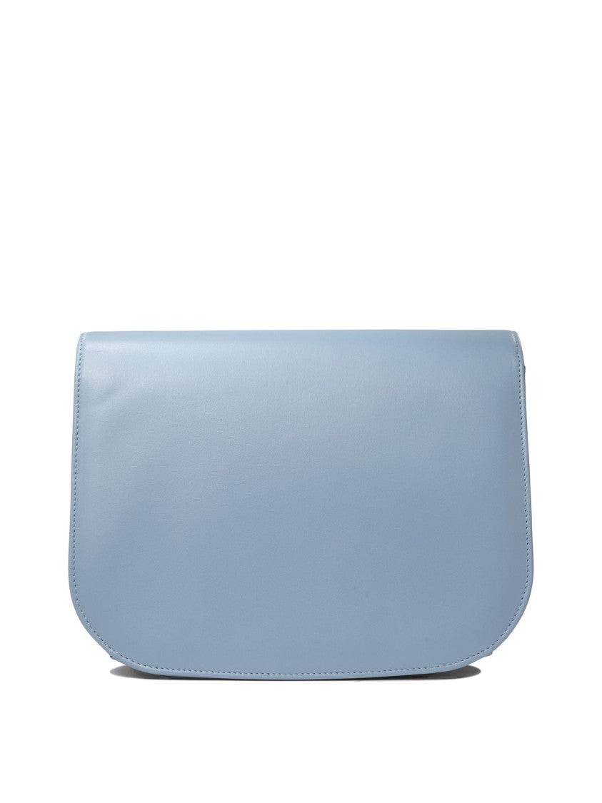 Amato Daniele Light Blue Leather Crossbody Bag